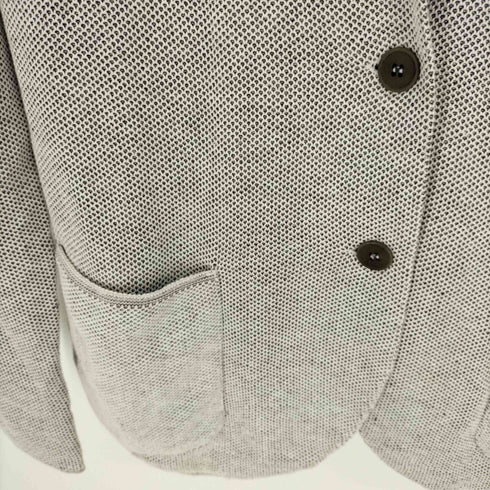 ラルディー二 LARDINI リネン混2Bニットジャケット メンズ US:40