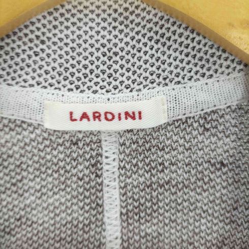 ラルディー二 LARDINI リネン混2Bニットジャケット メンズ US:40