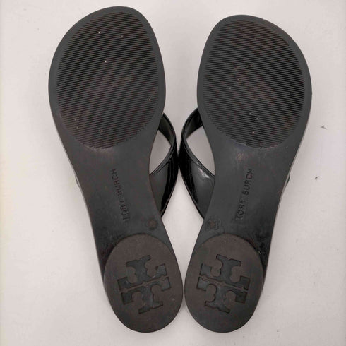 トリーバーチ TORY BURCH フロントロゴ エナメルビーチサンダル レディース