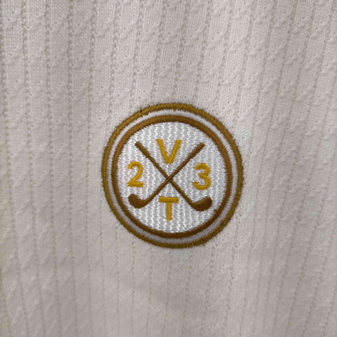 ニジュウサンク 23区 GOLF 21AW ミニケーブル編みニット ポロシャツ 長袖 ゴルフ レディース JPN:0