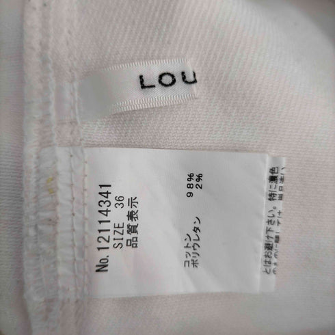 ルーニィ LOUNIE ベイカーワイドパンツ チノパンツ コットン レディース JPN:36