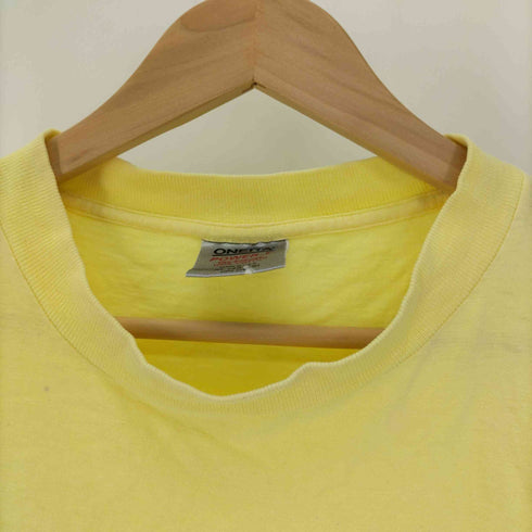80-90S USA製 ONEITA ボディ CALIFORNIA BEACH CLUB プリント S/S Tシャツ シングルステッチ メンズ import:XL
