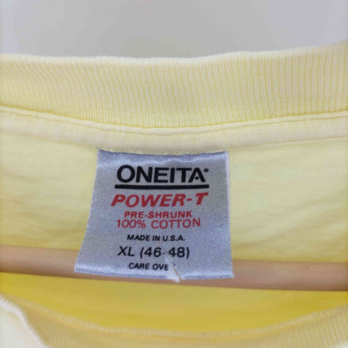 80-90S USA製 ONEITA ボディ CALIFORNIA BEACH CLUB プリント S/S Tシャツ シングルステッチ メンズ import:XL