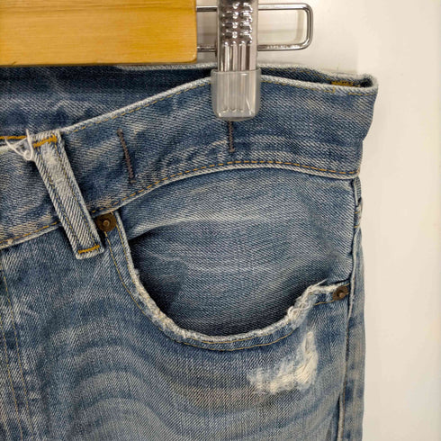 デニムアンドサプライ ラルフローレン DENIM & SUPPLY RALPH LAUREN ダメージ加工 ストレート デニムパンツ メンズ 32/30