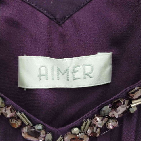 エメ AIMER ノースリーブ Vネックドレスワンピース レディース バスト83 身長153