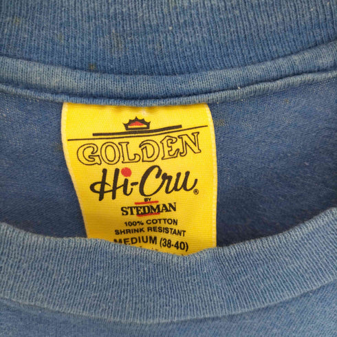 Golden Stedman 80S USA製 ハイビスカス プリント S/S Tシャツ シングルステッチ メンズ import:M