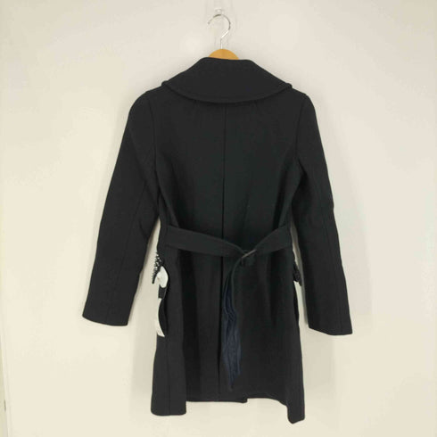 スリーワンフィリップリム 3.1 phillip lim 裏地シルク スタッズ ダブルブレストウールチェスターコート レディース 0