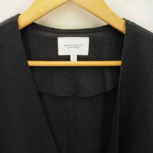 ビューティーアンドユースユナイテッドアローズ BEAUTY & YOUTH UNITED ARROWS ノーカラー ロングコート レディース import:S