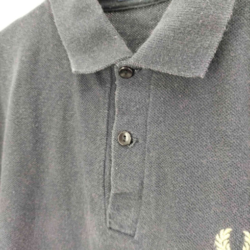フレッドペリー FRED PERRY 80S 英国製 ワンポイント 刺繍 S/S ポロシャツ メンズ 40