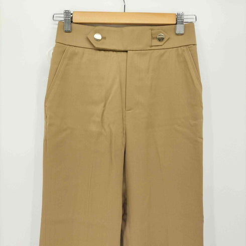 アナイ ANAYI 20AW ウール サテン ストレート スリット パンツ レディース JPN:34