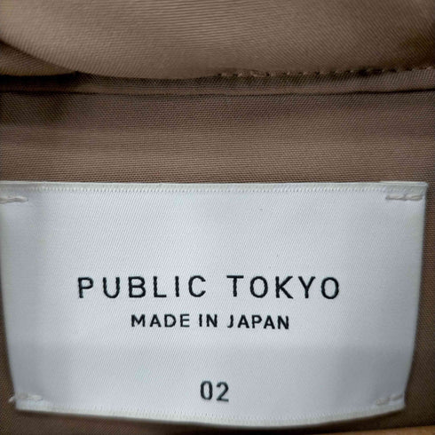 パブリックトウキョウ PUBLIC TOKYO ショートダウン ジャケット アウター ジップアップ フード付き レディース JPN:2