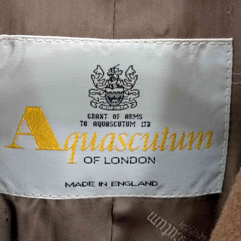 アクアスキュータム AQUASCUTUM イングランド製 ウール チェスターコート レディース