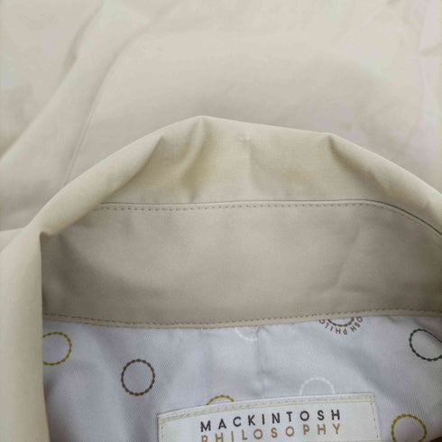 マッキントッシュフィロソフィー MACKINTOSH PHILOSOPHY コットン ライト トレンチコート ステンカラー コート ロング ダブル レディース JPN:38
