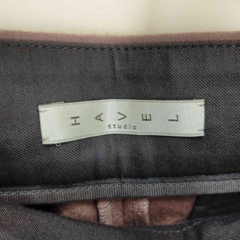 HAVEL studio 20AW WOOL JERSEY ストレートパンツ レディース FR:36