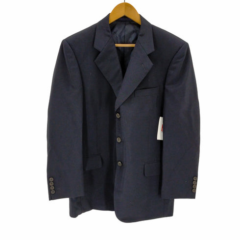 アクアスキュータム AQUASCUTUM 紺ブレ 背抜き シングルテーラードジャケット メンズ