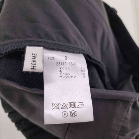 クラネオム CLANE HOMME ウールワイドパンツ メンズ JPN:0