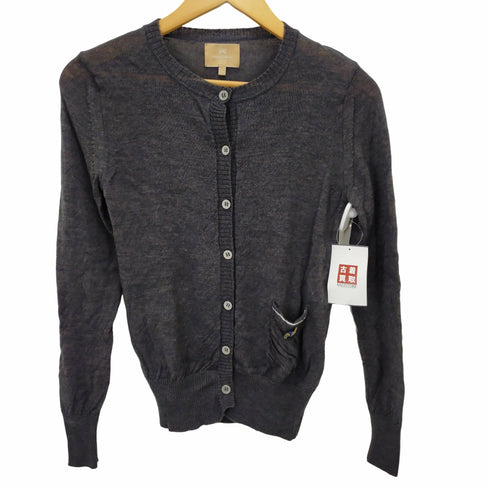 ナイジェルケーボン NIGEL CABOURN ニットカーディガン ウール メタルボタン レディース UK:6