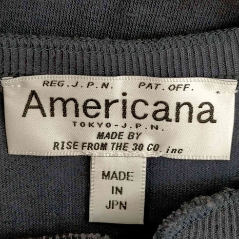 アメリカーナ Americana ハーフボタン ボリューム袖ワンピース レディース