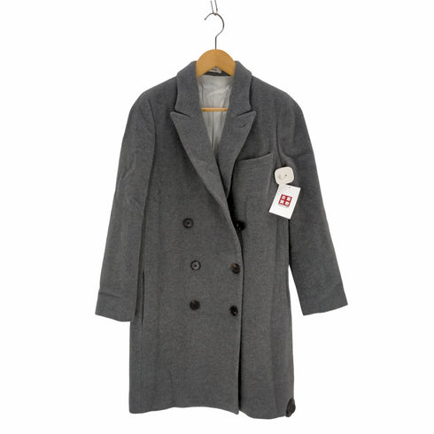 ラルディー二 LARDINI イタリア製 ウールカシミア ダブルチェスターコート レディース 38