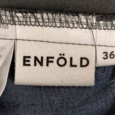 エンフォルド ENFOLD ダブルクロスゴムクロップドTR レディース 36