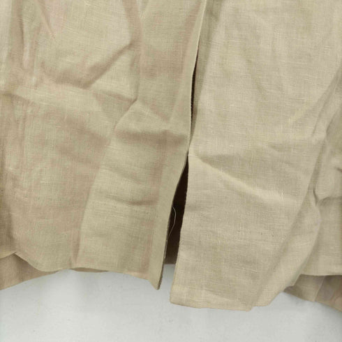 プルミエアロンディスモン 1er Arrondissement 18SS リネンロングコート スプリングコート ノーカラー レディース 38
