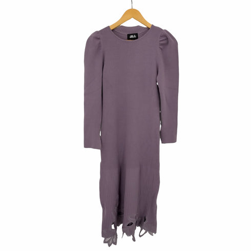 ジルバイジルスチュアート JILL by JILLSTUART 22AW カットワークシシュウリブニットワンピース レディース FR