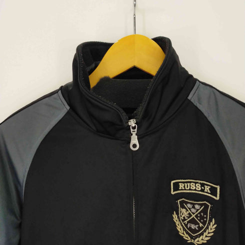 RUSS K バイカラートラックジャケット ワッペン レディース import:M