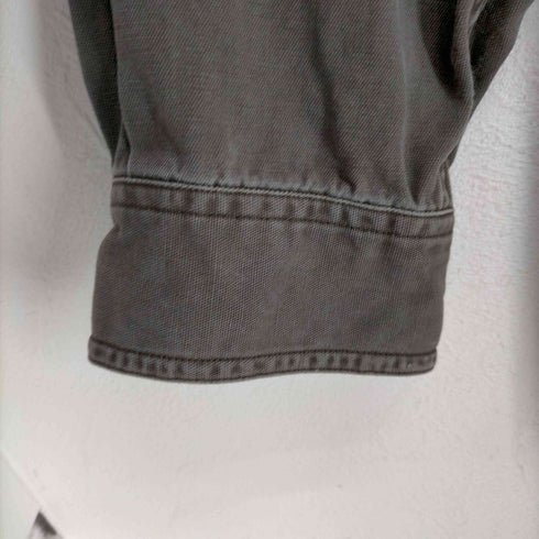 ギャップ Gap 00s 紺タグ ダック地 ミリタリーシャツ メンズ JPN:XL
