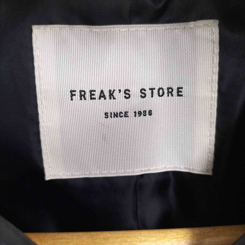 フリークスストア FREAKS STORE ラムレザーシングルライダースジャケット ジップアップ レディース JPN:M