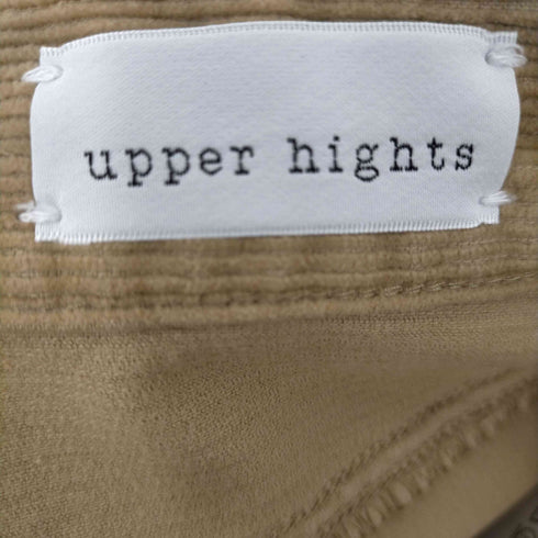 アッパーハイツ upper hights JENNA CORDUROY SLIT スリットパンツ ストレート コーデュロイ ストレッチ レディース 23