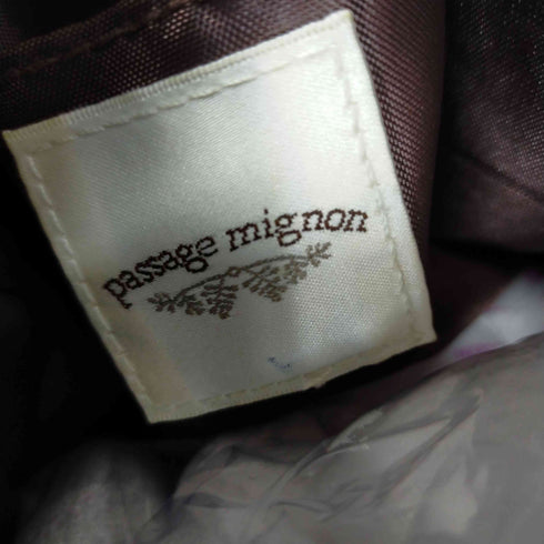 パサージュ ミニョン passage mignon レザーハンドバック レディース