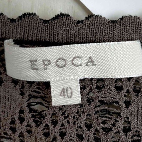 エポカ Epoca アイレット ジャガードニットカットソー レディース 40