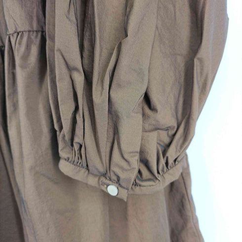 ジャーナルスタンダード JOURNAL STANDARD 21AW シャンブレータフタワンピース ミモレ丈 長袖 ティアード ギャザー レディース