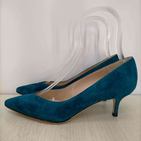 ジャンビトロッシ Gianvito Rossi スエード ポインテッドトゥパンプス レディース 37