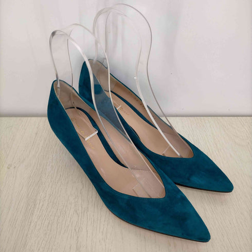 ジャンビトロッシ Gianvito Rossi スエード ポインテッドトゥパンプス レディース 37