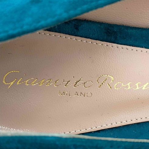 ジャンビトロッシ Gianvito Rossi スエード ポインテッドトゥパンプス レディース 37