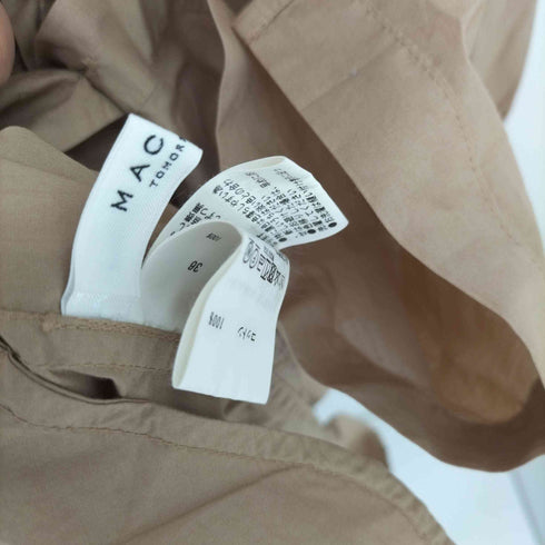 トゥモローランドマカフィー tomorrowland macphee 20SS コットン タイプライター 2way シャツ ワンピース レディース JPN:36