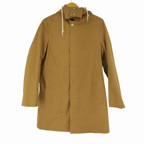 マッキントッシュ Mackintosh ベンタイルコットン DUNOON HOOD スプリングコート ミドル丈 フード付き 比翼ボタン レディース 36