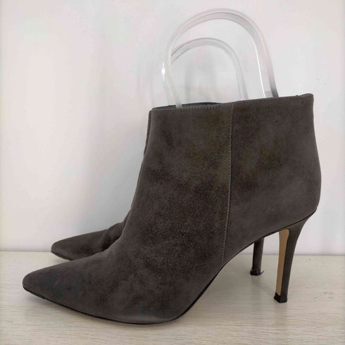 ジャンビトロッシ Gianvito Rossi ポインテッドトゥ スエードショートブーツ レディース 37