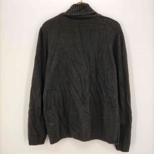 エンポリオアルマーニイーエーセブン EMPORIO ARMANI EA7 カシミヤ混 肩ボタンロゴパッチ ハイネックニット レディース USA XXL