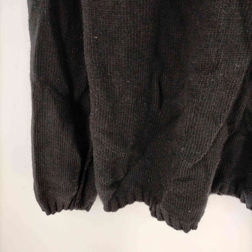 エンポリオアルマーニイーエーセブン EMPORIO ARMANI EA7 カシミヤ混 肩ボタンロゴパッチ ハイネックニット レディース USA XXL