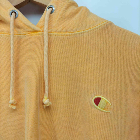 チャンピオン Champion 後染め ワンポイント 刺繍 RW リバースウィーヴ パーカー フーディー 単丈 メンズ JPN:XS