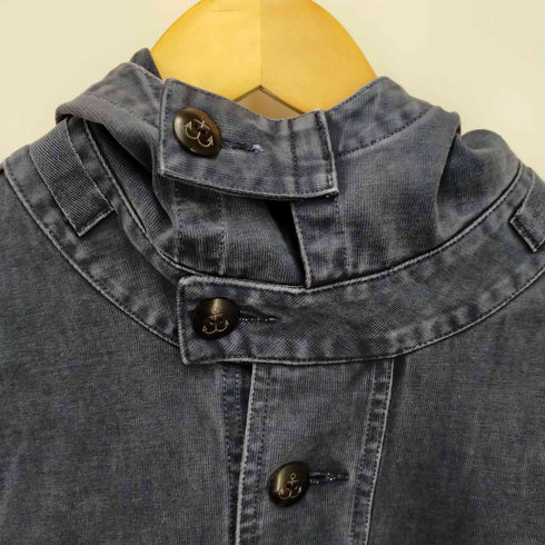ダブルアールエル ラルフローレン RRL RALPH LAUREN コットン サルページパーカー ヴィンテージ加工 マリンボタン メンズ import:L