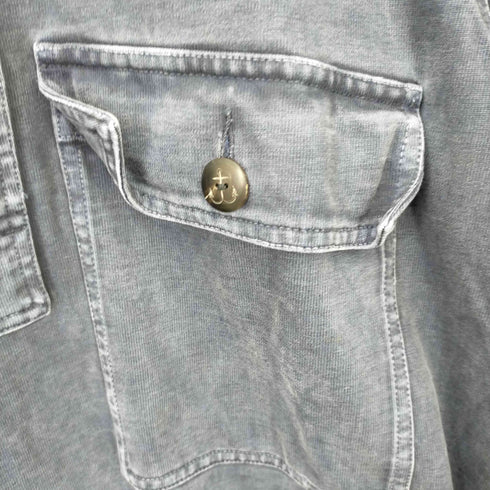 ダブルアールエル ラルフローレン RRL RALPH LAUREN コットン サルページパーカー ヴィンテージ加工 マリンボタン メンズ import:L