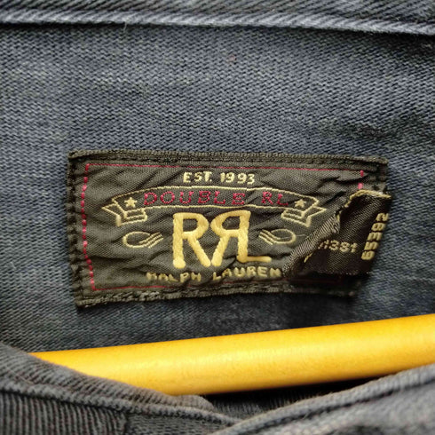 ダブルアールエル ラルフローレン RRL RALPH LAUREN コットン サルページパーカー ヴィンテージ加工 マリンボタン メンズ import:L