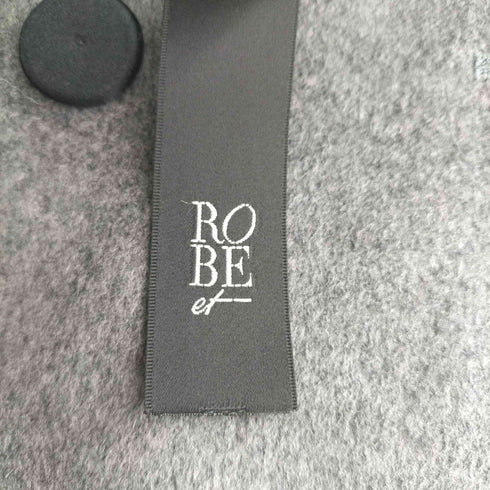 ROBE et 自由区 16AW フォックスファー付きノーカラーコート アウター レディース 38