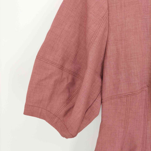 リリーブラウン Lily Brown 21SS ボリューム スリーブ ミニ ワンピース キーネック ストレッチ レディース JPN:0