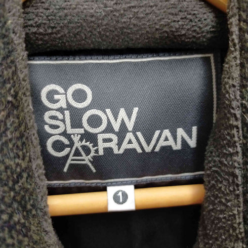 ゴースローキャラバン go slow caravan ウール混 ジップアップ ダウンベスト メンズ JPN:1