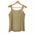 セオリー theory 22SS Crushed Satin SL V Drape Top スリーブレス ブラウス ノースリーブ Vネック トップス レディース JPN:S
