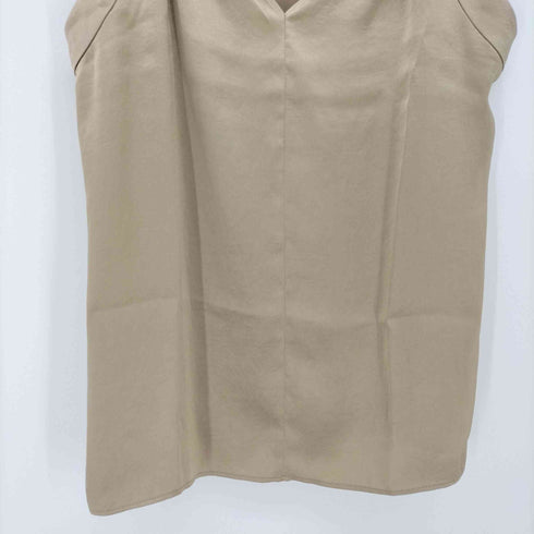 セオリー theory 22SS Crushed Satin SL V Drape Top スリーブレス ブラウス ノースリーブ Vネック トップス レディース JPN:S